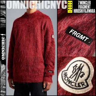 モンクレール(MONCLER)の国内11.5万MONCLERモンクレールフラグメントモヘア起毛ニットMセーター(ニット/セーター)