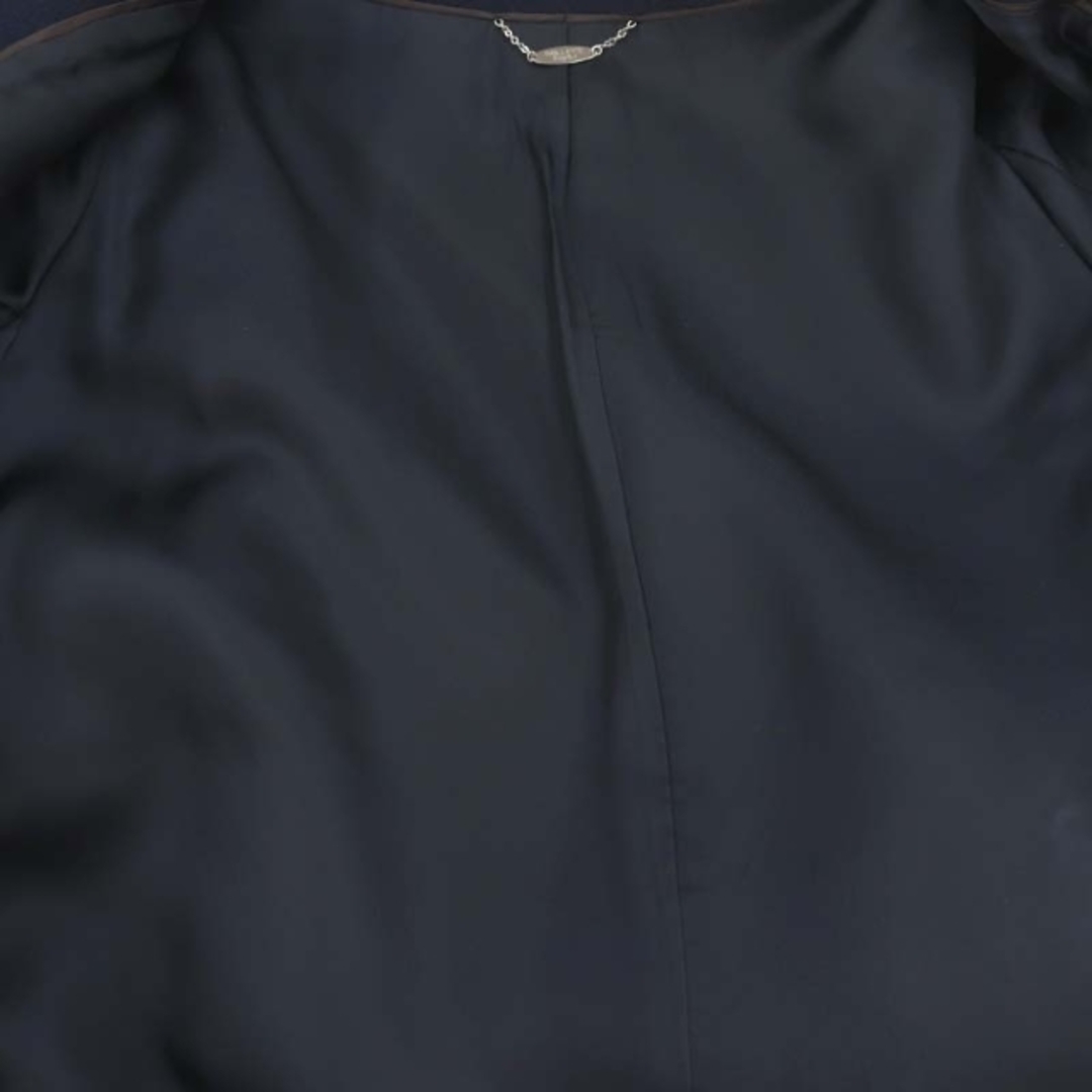other(アザー)のノーリーズソフィー アンゴラ ウール ノーカラーコート アウター M 紺 茶 レディースのジャケット/アウター(その他)の商品写真