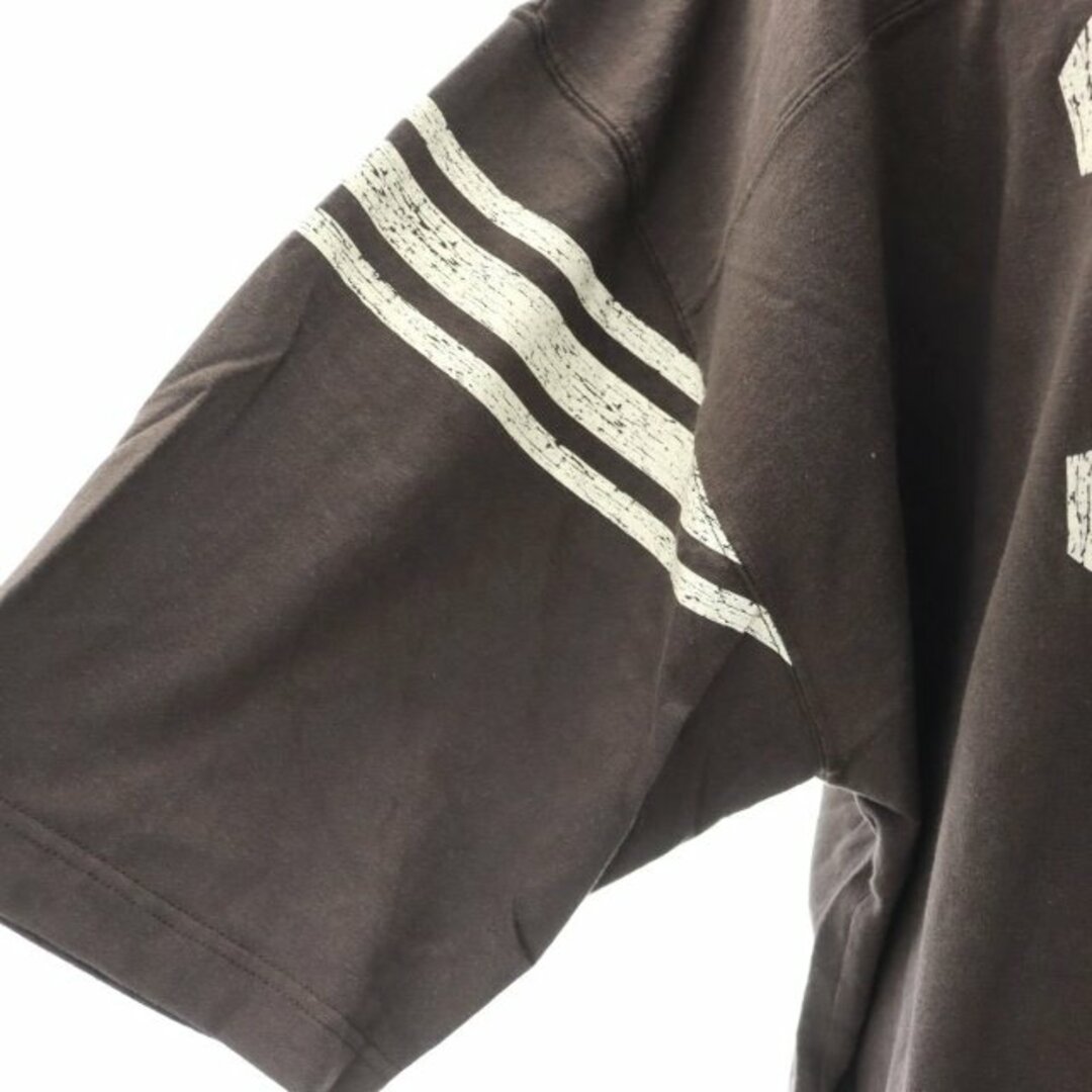 FRAMeWORK(フレームワーク)のフレームワーク フットボールTシャツ カットソー 七分袖 プリント F 茶色 白 レディースのトップス(その他)の商品写真