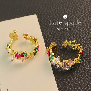 kate spade new york - 【新品♠️本物】ケイトスペード グリーンハウス フープピアス