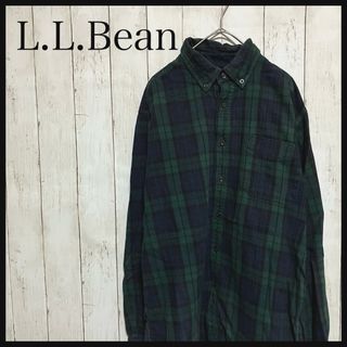 エルエルビーン(L.L.Bean)のエルエルビーン 長袖BDチェックシャツ ネルシャツ ブラックウォッチ Z1075(シャツ)