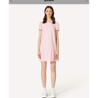 レッドヴァレンティノ(RED VALENTINO)のRed Valentino ラインストーン付きワンピース(ひざ丈ワンピース)