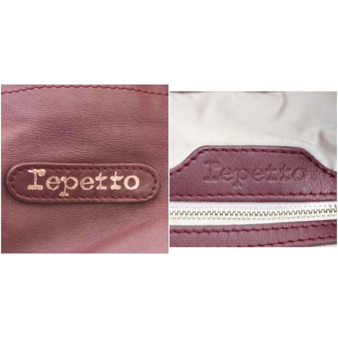 repetto(レペット)のレペット Shopping bag Grand ecart Silk ボルドー レディースのバッグ(トートバッグ)の商品写真