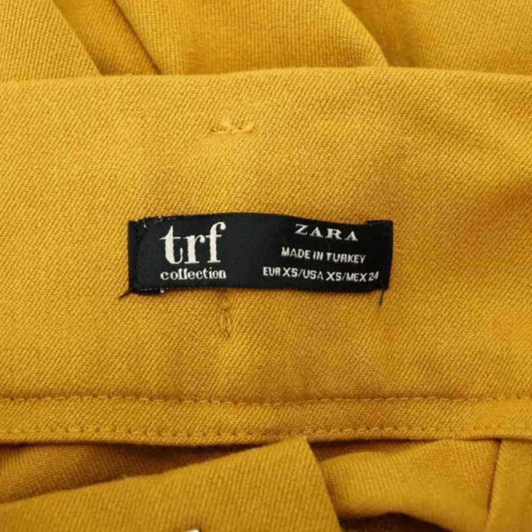 ZARA(ザラ)のザラ ZARA trf テーパードパンツ タック XS 黄 イエロー レディースのパンツ(その他)の商品写真