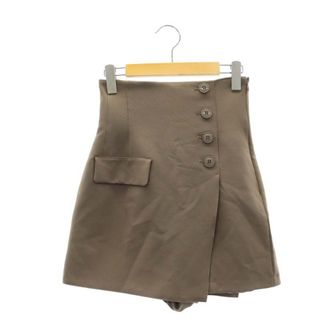 SNIDEL - スナイデル 22AW ハイウエストキュロットショートパンツ 0 S 茶