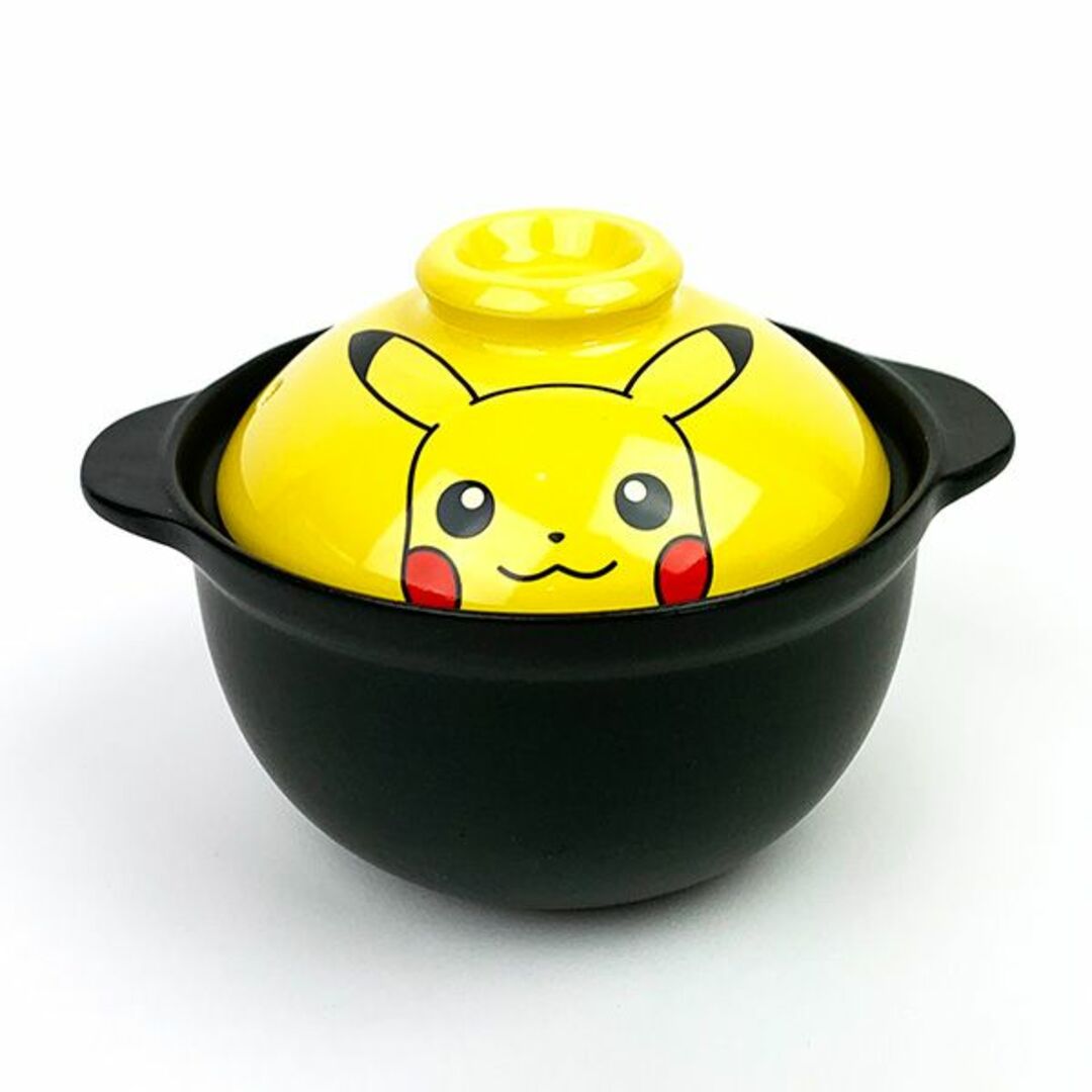 ポケモン(ポケモン)のポケットモンスター ピカチュウ フェイスアップ 1人用土鍋 食器 日本製 イエロー インテリア/住まい/日用品のキッチン/食器(食器)の商品写真