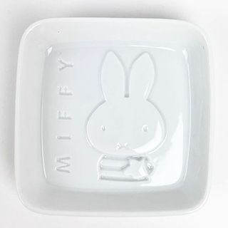 ミッフィー(miffy)のミッフィー ショウユザラ ボーダー MF 皿 小皿 醤油 和食器 白 グッズ 日本製(食器)