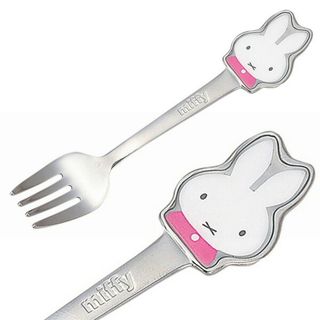 ミッフィー(miffy)のミッフィー フォーク ピンク ミッフィーハピネス miffy キッチン用品 4964412277169(MCD)(カトラリー/箸)