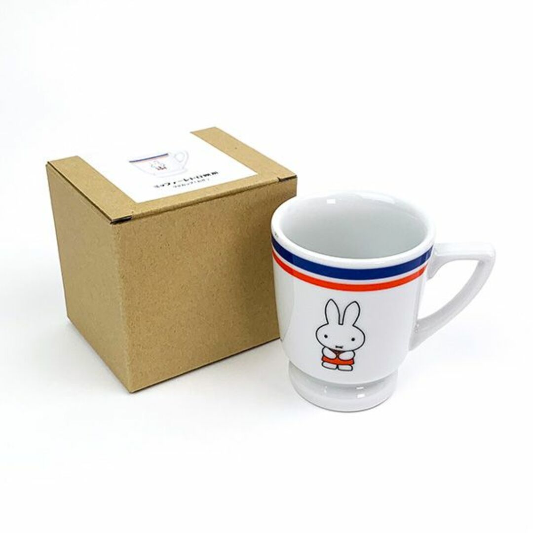 miffy(ミッフィー)のミッフィー マグカップ レトロ喫茶 お花 食器 日本製 ブルー インテリア/住まい/日用品のキッチン/食器(グラス/カップ)の商品写真