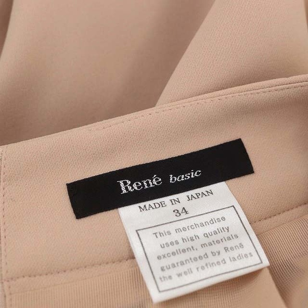 René(ルネ)のルネ ベーシック サイドポケット フレアスカート 膝丈 34 ピンクベージュ レディースのスカート(ひざ丈スカート)の商品写真