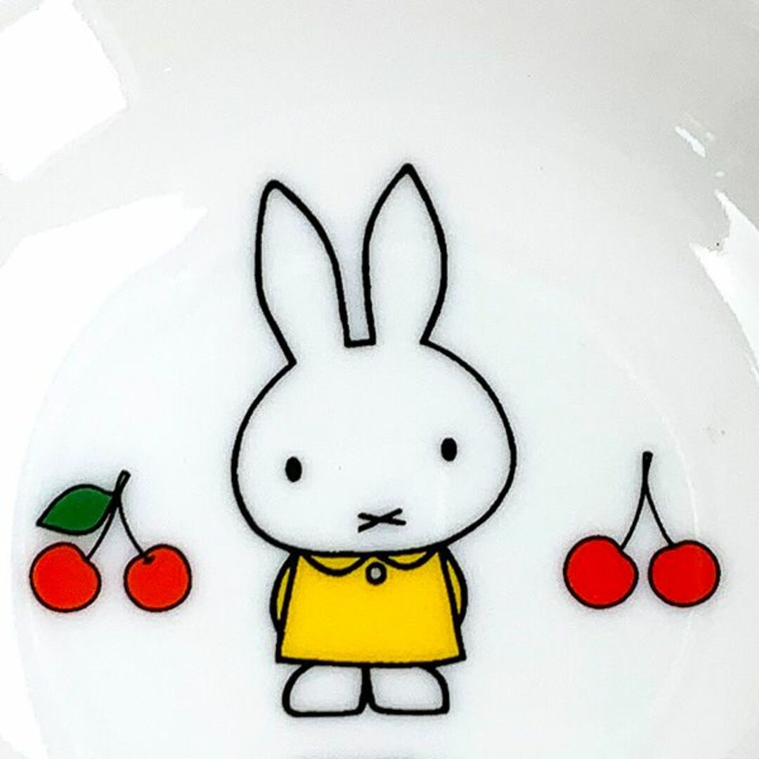 miffy(ミッフィー)のミッフィー ナッピー皿 レトロ喫茶 サクランボ 食器 日本製 オレンジ インテリア/住まい/日用品のキッチン/食器(食器)の商品写真