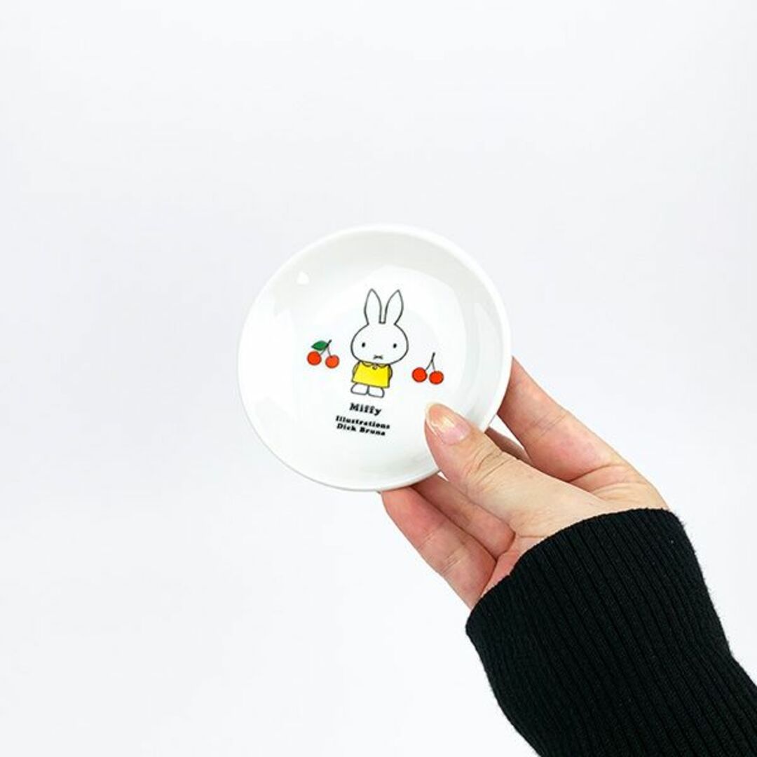 miffy(ミッフィー)のミッフィー ナッピー皿 レトロ喫茶 サクランボ 食器 日本製 オレンジ インテリア/住まい/日用品のキッチン/食器(食器)の商品写真