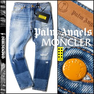 モンクレール(MONCLER)の国内正規MONCLER PALM ANGELS モンクレールジーニアスデニム46(デニム/ジーンズ)