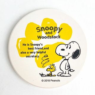 スヌーピー(SNOOPY)のPEANUTS スヌーピー 吸水コースター　スヌーピー＆ウッドストック コースター ホワイト(その他)