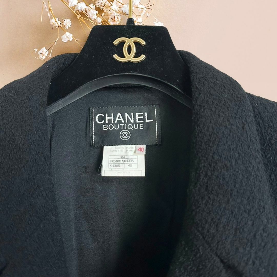 CHANEL(シャネル)の☆美品☆CHANEL シャネル ツイード ジャケット ヴィンテージ ココボタン レディースのジャケット/アウター(テーラードジャケット)の商品写真