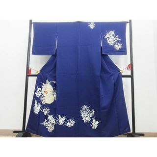 平和屋野田店■訪問着　刺繍　鏡裏花鳥文　金糸　逸品　n-yc5556(着物)