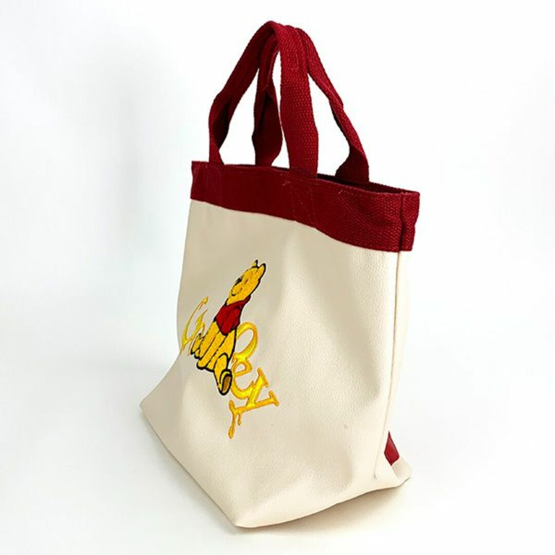 Disney(ディズニー)の ディズニー くまのプーさん PUさがら刺繍ミニトートバッグ （レッド） Disney レディースのバッグ(ショルダーバッグ)の商品写真