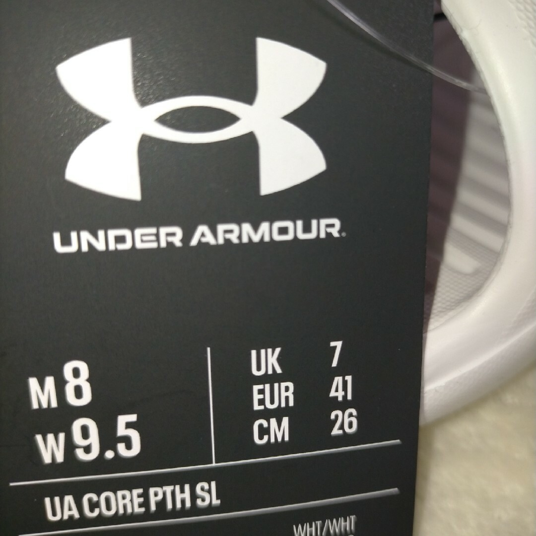 UNDER ARMOUR(アンダーアーマー)のアンダーアーマー サンダル 26cm ホワイト シャワーサンダル メンズの靴/シューズ(サンダル)の商品写真