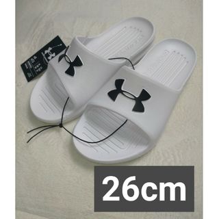 アンダーアーマー(UNDER ARMOUR)のアンダーアーマー サンダル 26cm ホワイト シャワーサンダル(サンダル)