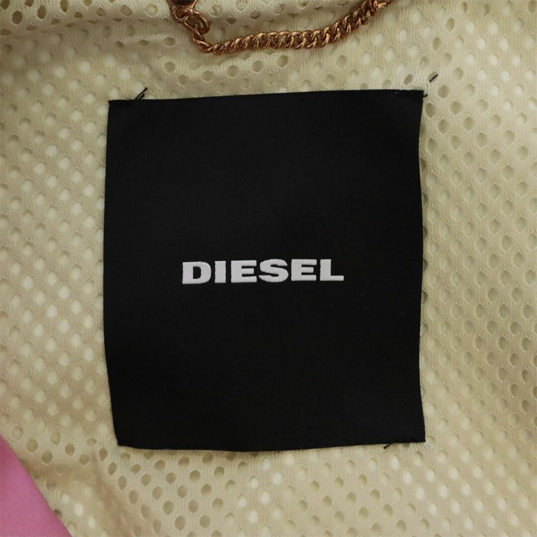 DIESEL(ディーゼル)のディーゼル プリント ブルゾン S ピンク DIESEL レディース 古着 【240229】 レディースのジャケット/アウター(ブルゾン)の商品写真