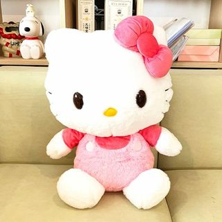 サンリオ(サンリオ)のサンリオ ハローキティ ほわほわ Ｌ ぬいぐるみ インテリア ピンク ビッグサイズ(ぬいぐるみ)