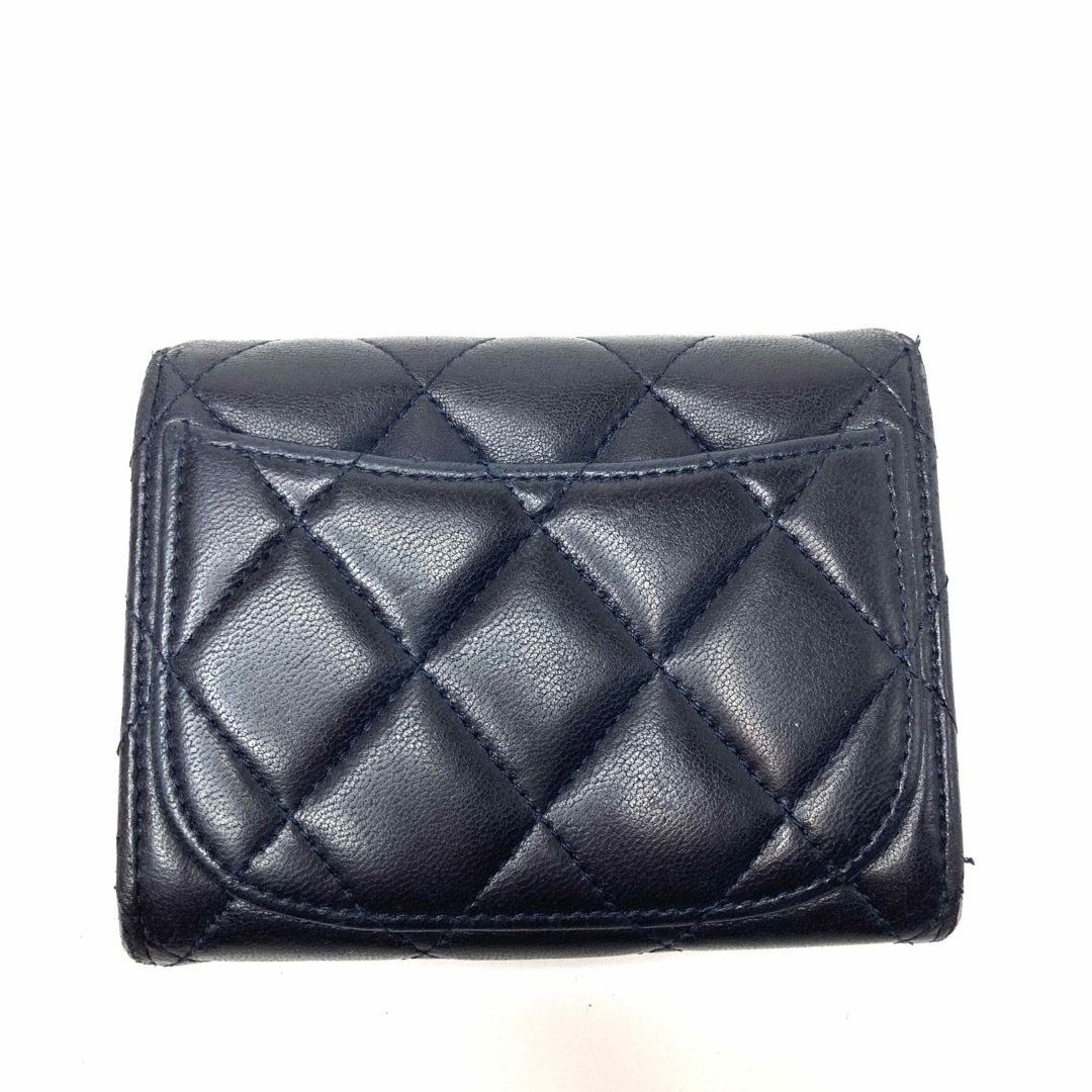 CHANEL(シャネル)の美品　シャネル　マトラッセ　ラムスキン　コインケース　ミニ財布　箱付き レディースのファッション小物(コインケース)の商品写真