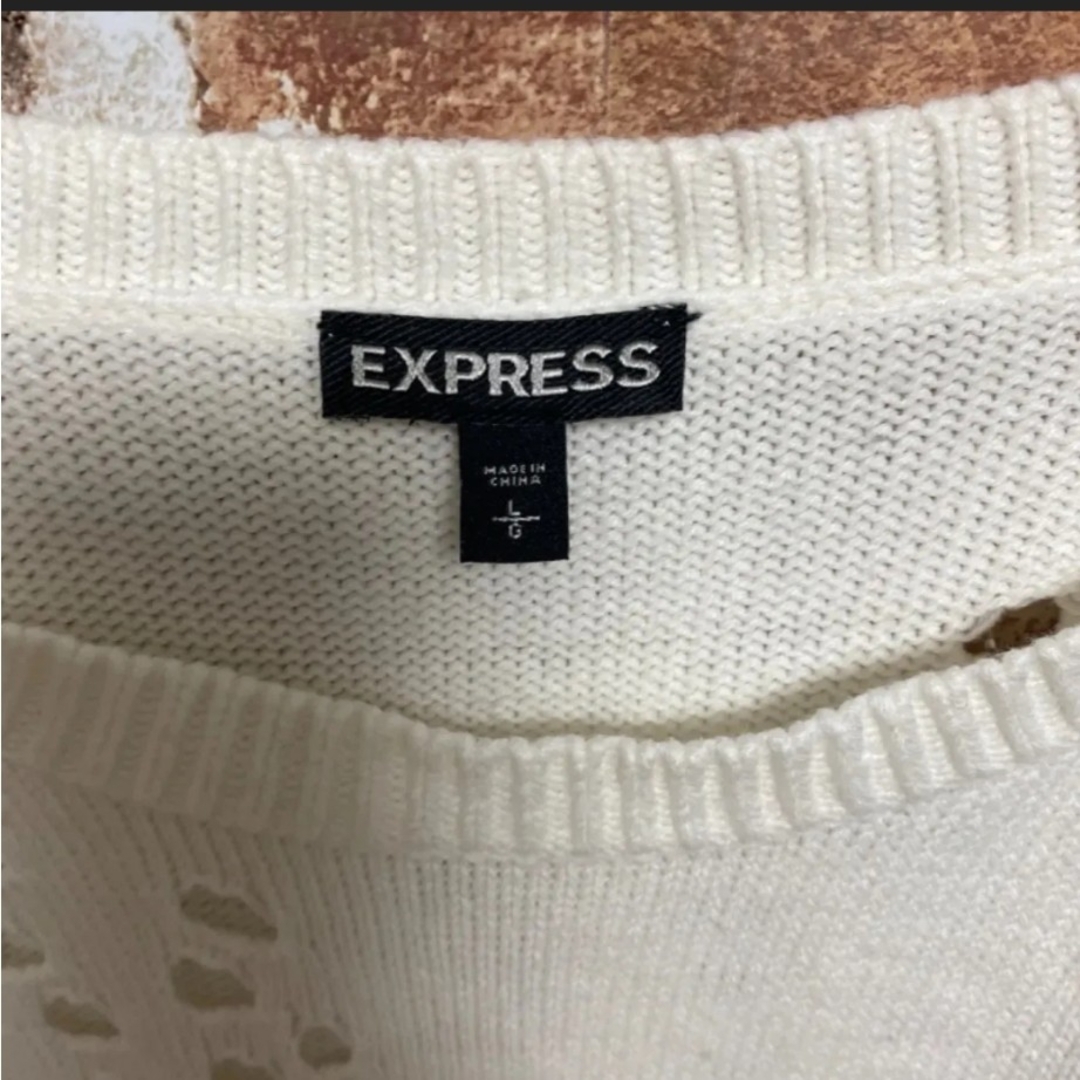 EXPRESS(エクスプレス)の古着 US【EXPRESS】エクスプレス　レディース　ダメージニット　セーター レディースのトップス(ニット/セーター)の商品写真