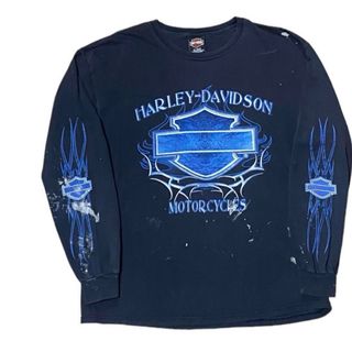 Harley Davidson - ハーレーダビッドソン ロングTシャツ ワンポイント 