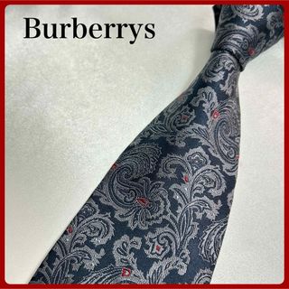 バーバリー(BURBERRY)のバーバリー ペイズリー シルクネクタイ Burberrys 日本製ハンドメイド(ネクタイ)