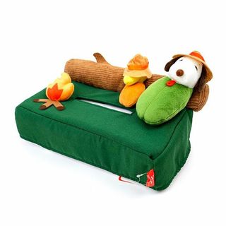 スヌーピー(SNOOPY)のスヌーピー ＳＮ ビーグル・スカウト ティッシュカバー インテリア グリーン(ティッシュボックス)
