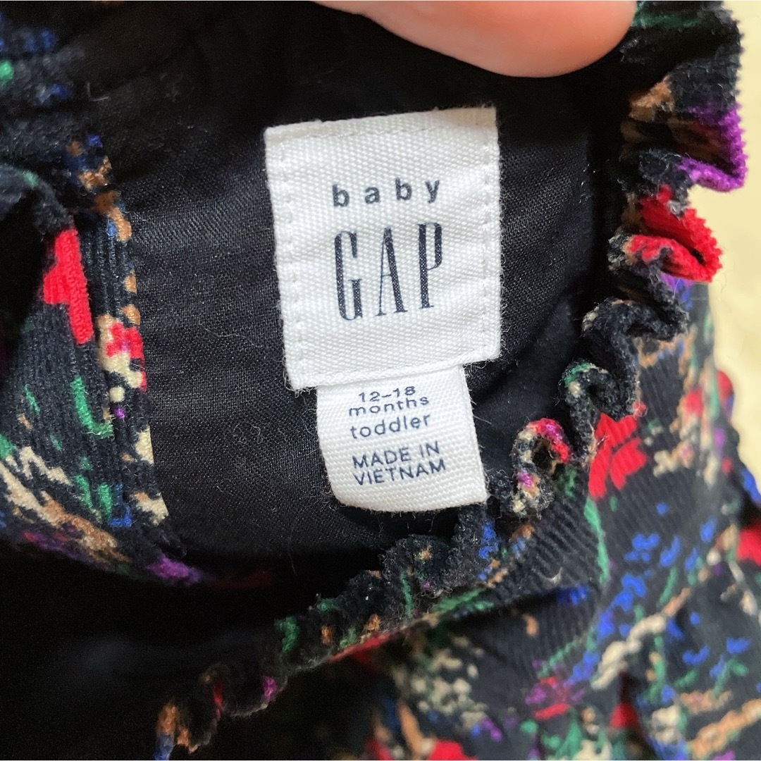 babyGAP(ベビーギャップ)のbaby GAP 12-18month 80サイズ　長袖ワンピース キッズ/ベビー/マタニティのベビー服(~85cm)(ワンピース)の商品写真