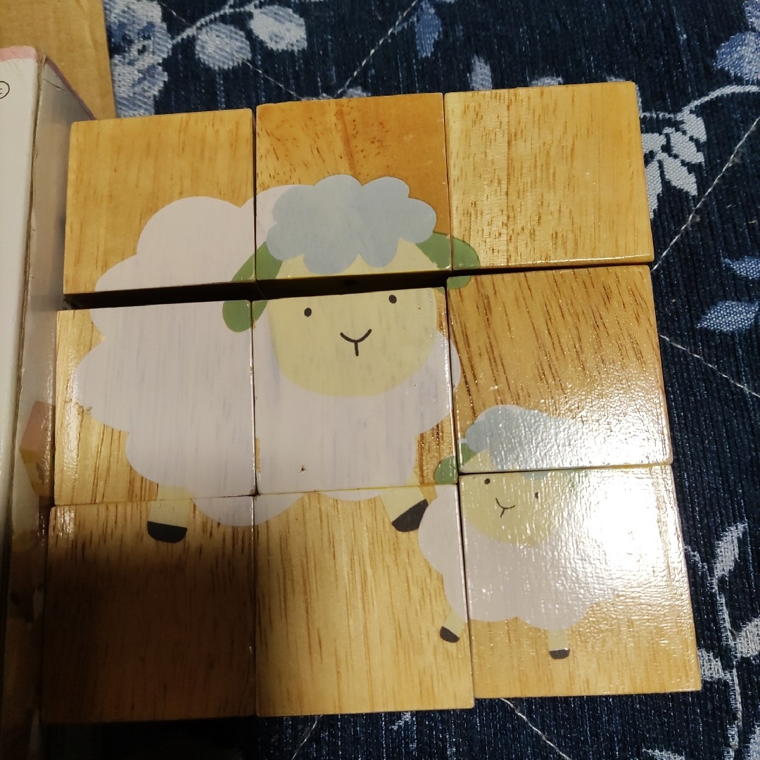 西松屋(ニシマツヤ)のたのしいどうぶつパズルブロック キッズ/ベビー/マタニティのおもちゃ(積み木/ブロック)の商品写真