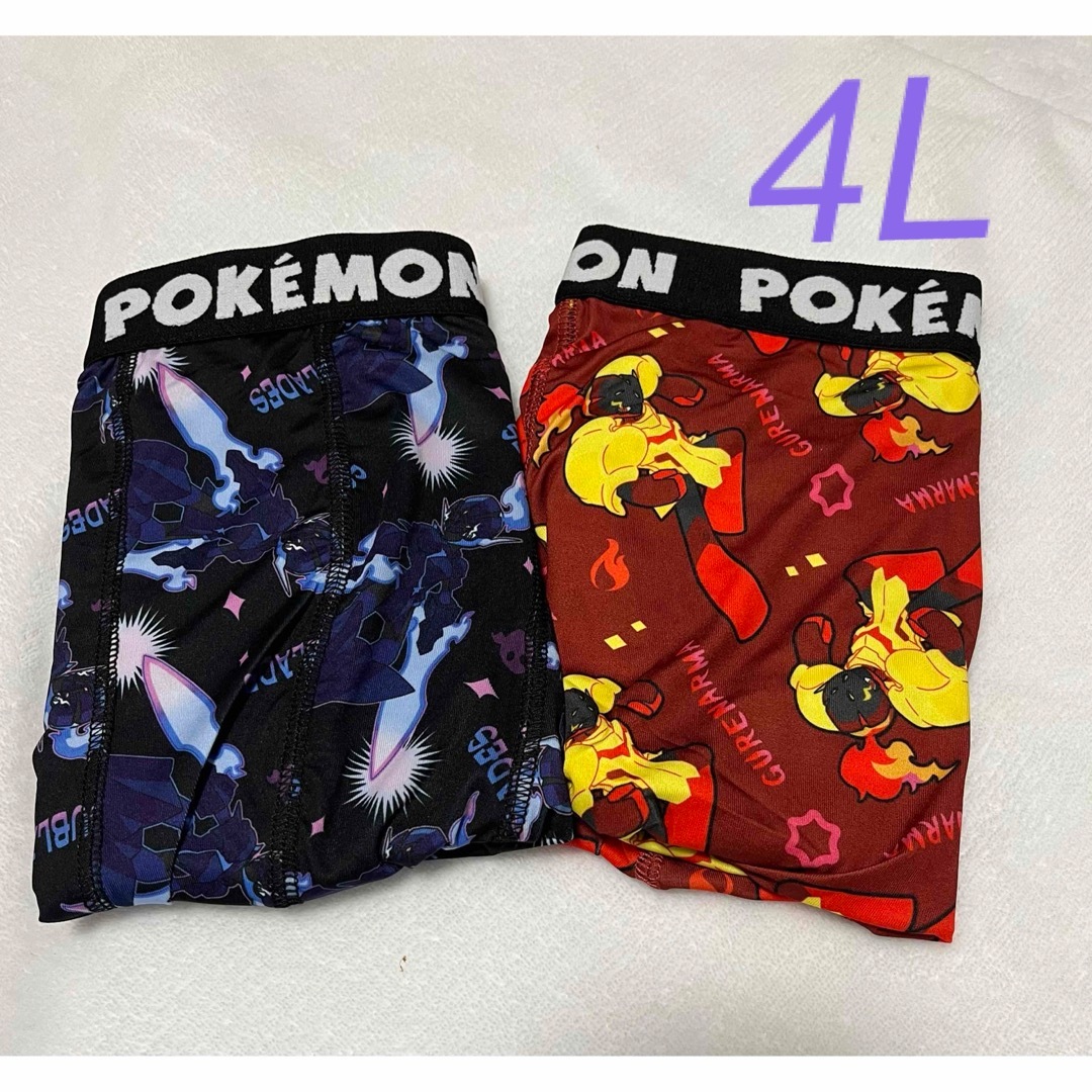 ポケモン(ポケモン)の♥新品未使用♥4L　3XL ポケットモンスター　メンズボクサーパンツ　２枚セット メンズのアンダーウェア(ボクサーパンツ)の商品写真