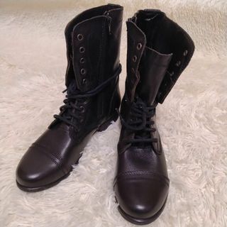 スティーブマデン(Steve Madden)のSTEVE MADDEN レースアップブーツ 9.0 ブラック(ブーツ)