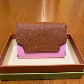 マルニ(Marni)のマルニ MARNI 財布 レディース カードケース/コインケース　ブラウン　新品(コインケース)