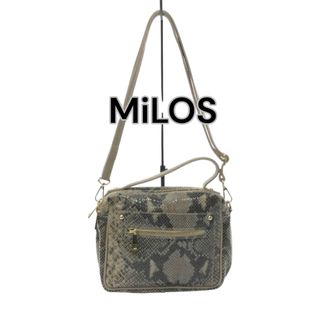 MILOS - ミロス パイソン ショルダー バッグ ミニ レザー MILOS イタリア製