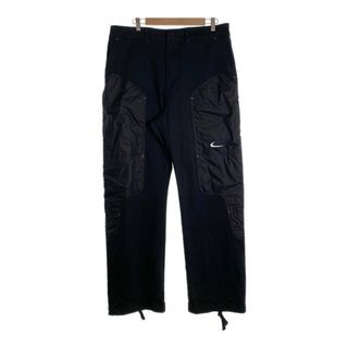 ナイキ(NIKE)のNIKE×OFF White ナイキ オフホワイト 21SS NRG I PANT ナイロンワークパンツ ブラック Size L(ワークパンツ/カーゴパンツ)