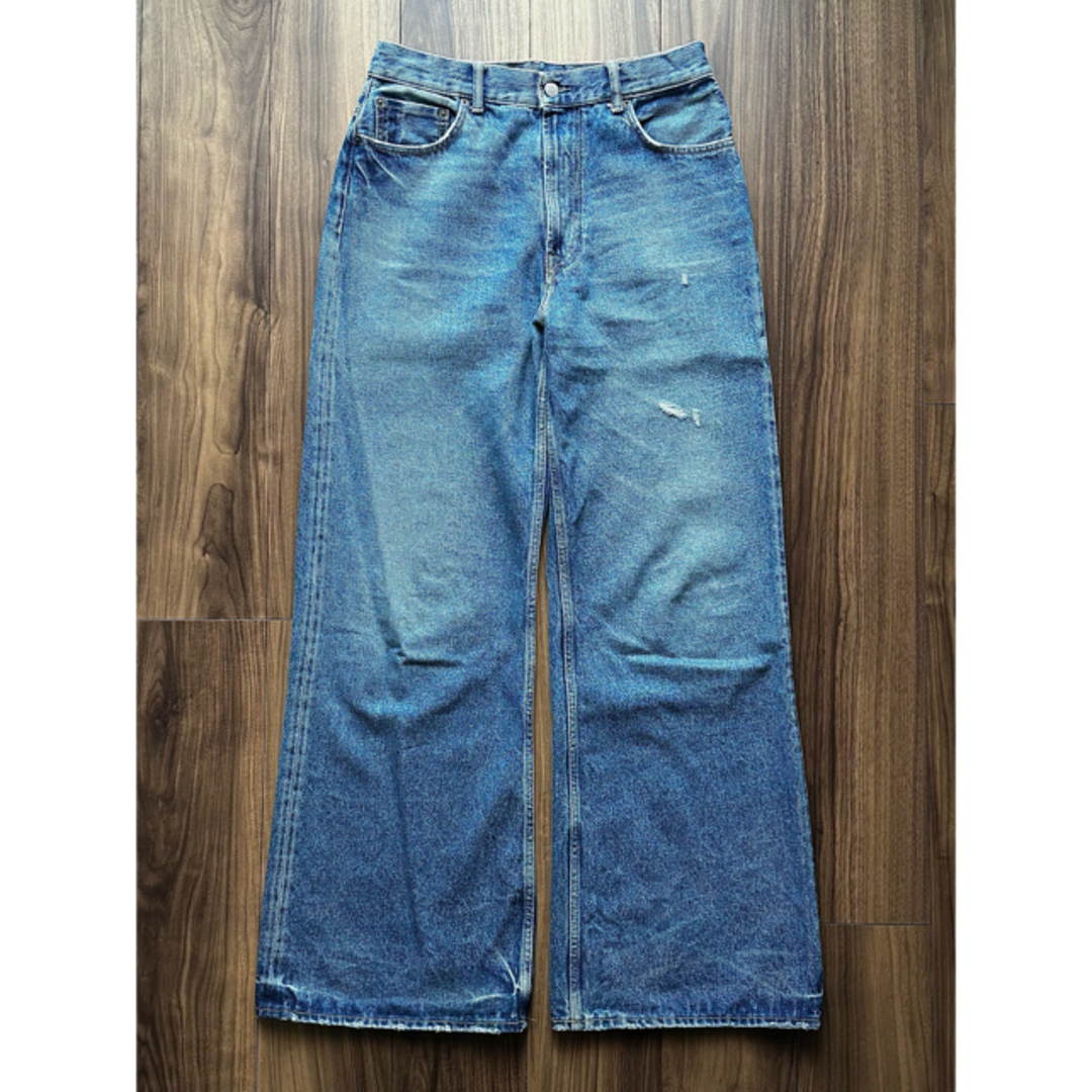 Acne Studios 2022 ワイドデニムパンツ ブルー Acne Studios 2022 ワイドデニムパンツ ブルー