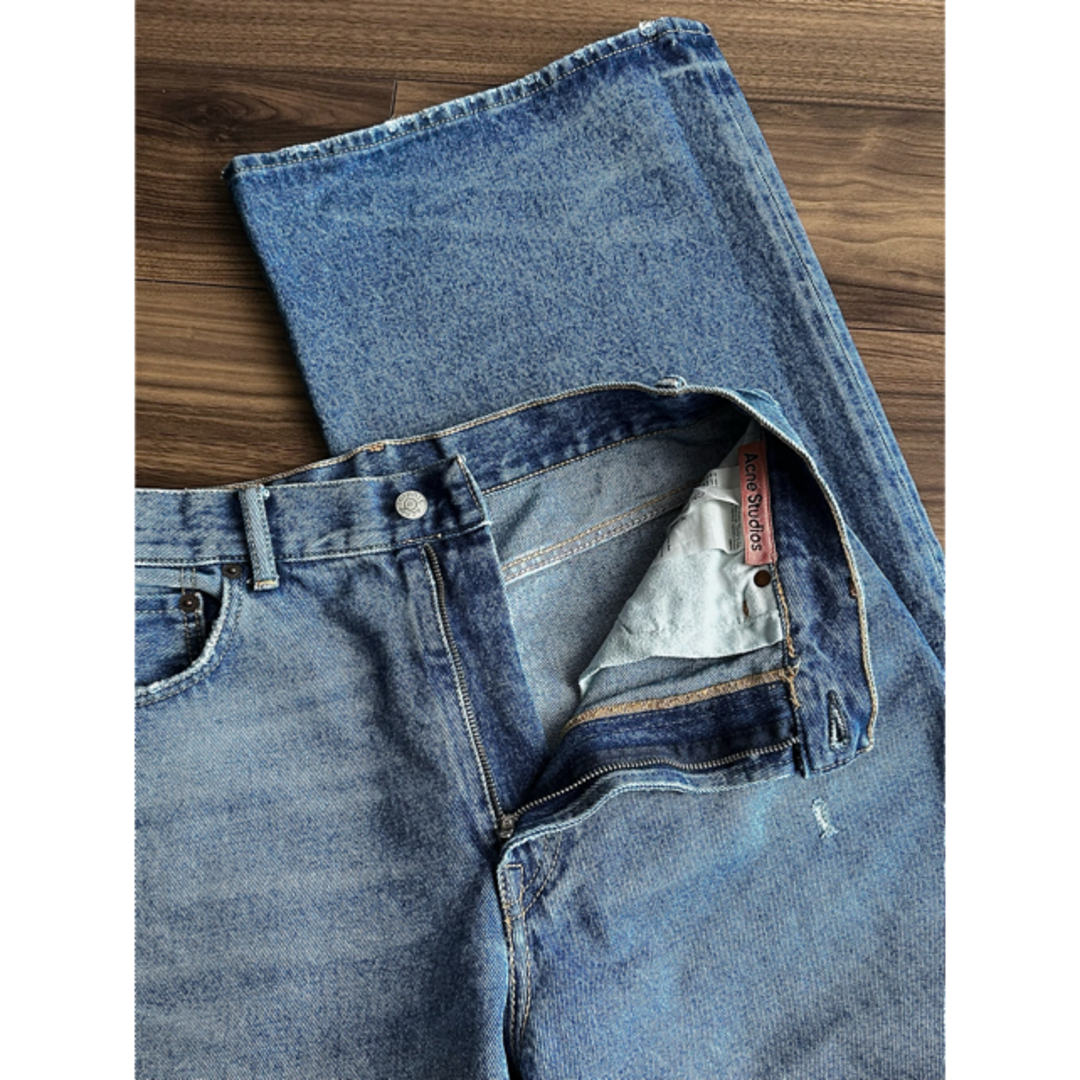 Acne Studios 2022 ワイドデニムパンツ ブルー Acne Studios 2022 ワイドデニムパンツ ブルー