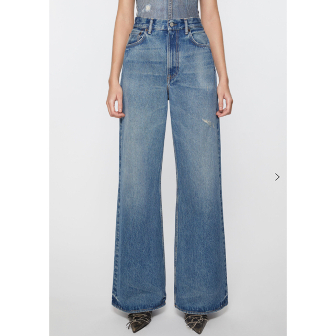 Acne Studios 2022 ワイドデニムパンツ ブルー Acne Studios 2022 ワイドデニムパンツ ブルー