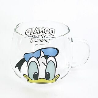 ディズニー(Disney)のディズニー 耐熱ガラスマグ アイドナルドダック マグカップ ギフト おそろい キッチン ランチ(マグカップ)