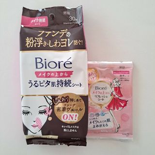 ビオレ(Biore)のBiore(ビオレ) メイクの上からうるピタ肌持続シート 30枚(その他)