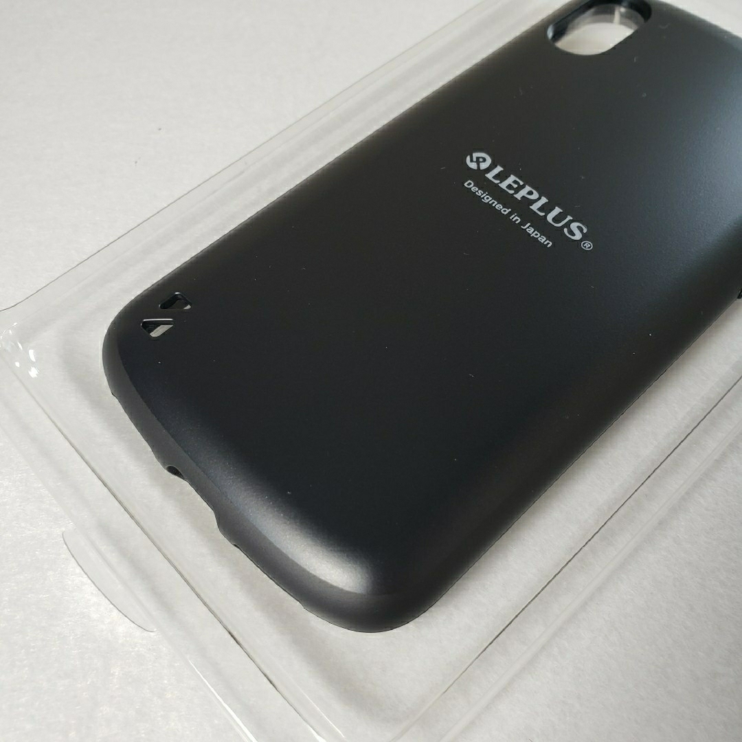 アウトレット iPhone X Xs 耐衝撃ハイブリッドケース メタルブラック スマホ/家電/カメラのスマホアクセサリー(Androidケース)の商品写真