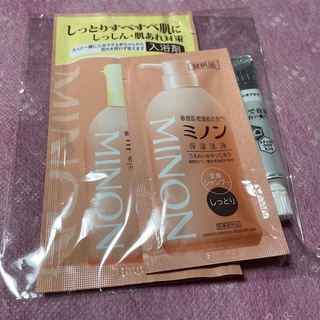 MINON - 未使用　ミノン　サンプル3点セット　全身シャンプー　入浴剤　薬用歯磨き粉