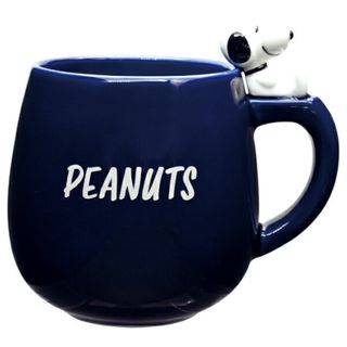 スヌーピー(SNOOPY)のスヌーピー SNOOPY フィギア付マグ（ブルー） コップ PEANUTS(マグカップ)