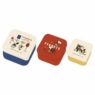 スヌーピー(SNOOPY)のスヌーピ SNOOPY ランチボックス 3個セット お弁当箱 保存容器 PEANUTS(水筒)