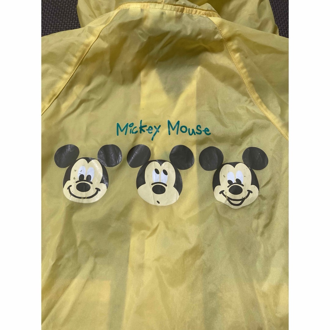 Disney(ディズニー)のミッキーマウス　レインコート　100cm キッズ/ベビー/マタニティのこども用ファッション小物(レインコート)の商品写真