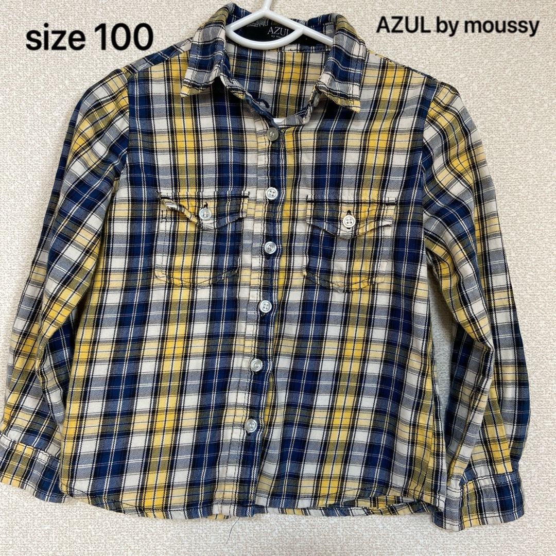 AZUL by moussy(アズールバイマウジー)のAZUL by moussy  シャツ  100 キッズ/ベビー/マタニティのキッズ服女の子用(90cm~)(Tシャツ/カットソー)の商品写真