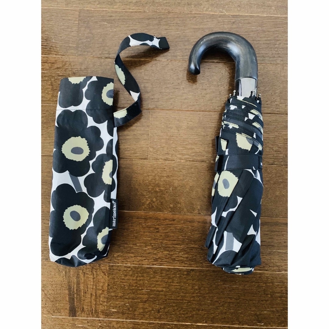 marimekko - マリメッコ ジャンプ傘 ワンタッチ ブラック marimekko - マリメッコ ジャンプ傘 ワンタッチ ブラック