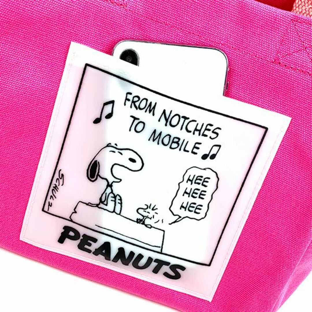 SNOOPY(スヌーピー)のスヌーピー ミニトートバッグ　かばん ランチトート ピンク レディースのバッグ(トートバッグ)の商品写真